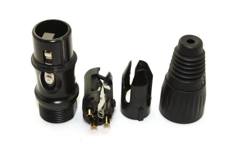 NEUTRIK YONGSHENG GOLD 3 Pin YS177 Male XLR PLUGS YS176 Female XLR Connector jack free shipping