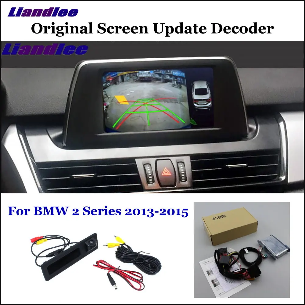 

Liandlee Car Original Screen Update System For BMW 2 Series F22/F45/F46 Rear Reverse Parking Camera Digital Decoder Display Plus