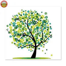 Хорошее настроение цветок дерево фортуна рисовать на холсте diy картина маслом по номерам гостиная декоративная живопись