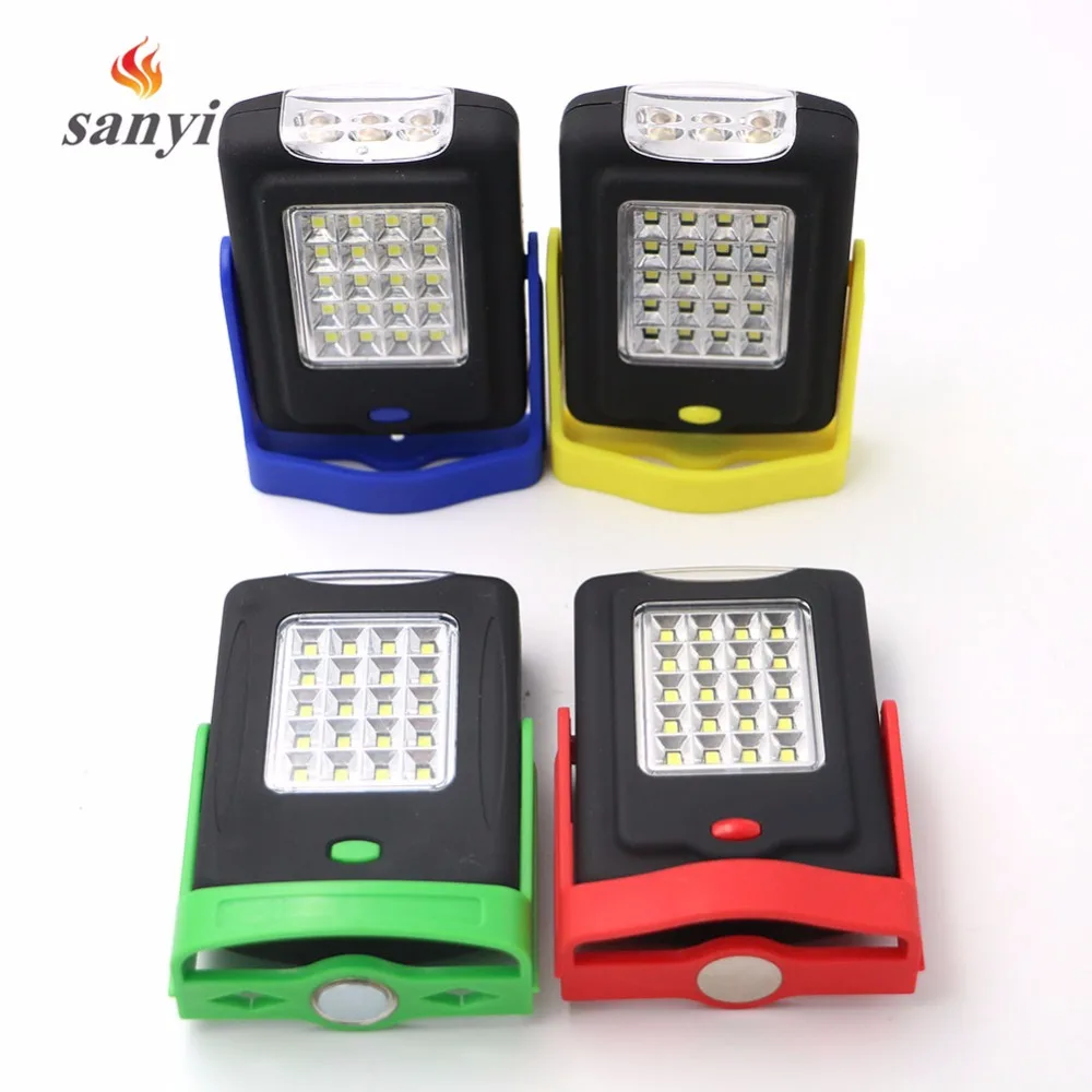 Portable LED Light Flashlight LED Torch Lantern Work Light 23 LED 2 Modes Camping Bicycle Lamp