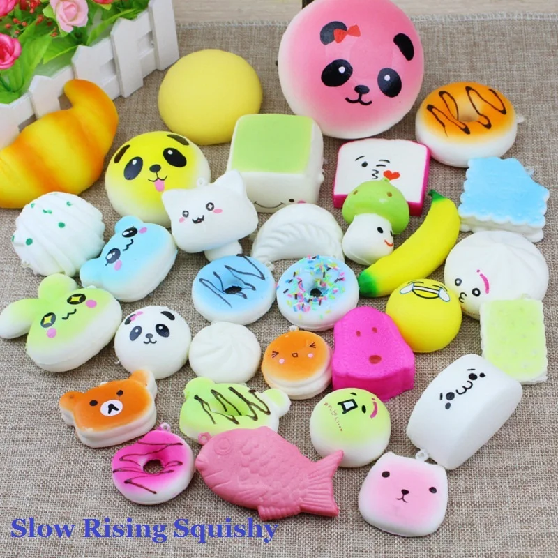 10/20/30 шт. мягкими антистресс панда хлеб мороженое замедлить рост симпатичный