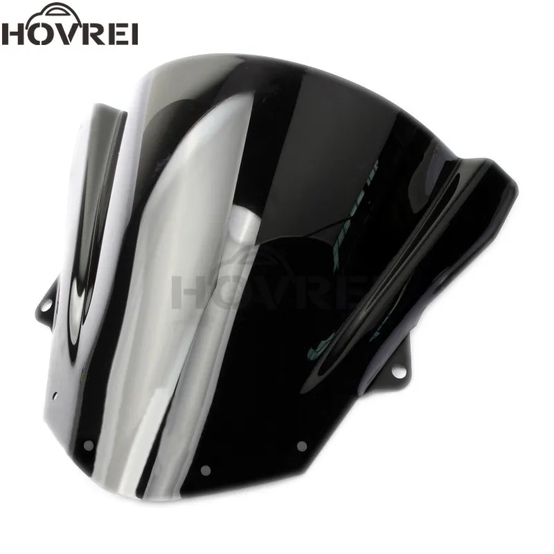 Ветровой экран на лобовое стекло с двойными пузырьками для Kawasaki ZX6R 2009 2010 2012 ZX10R 2008