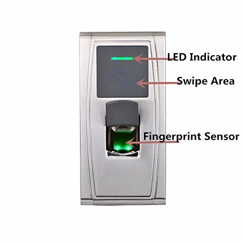 Мощный водонепроницаемый IP68 биометрический Распознавание отпечатков пальцев Электрический дверной замок система контроля доступа MA300 с RFID считыватель карт