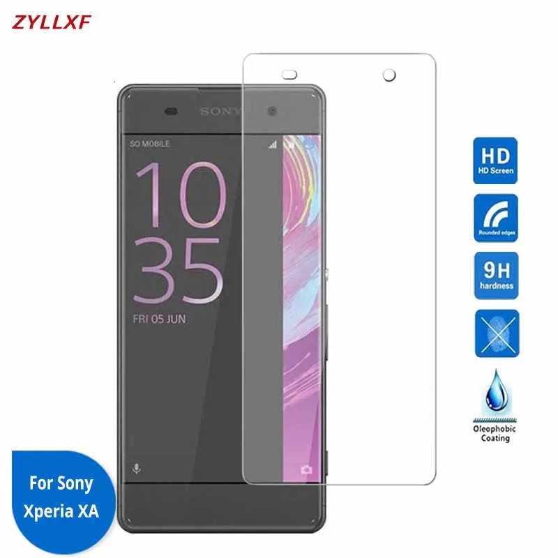 Для Sony Xperia XA закаленное стекло 5 дюймов 9H 2.5D Защитная пленка для экрана X A Dual F3112 F3116