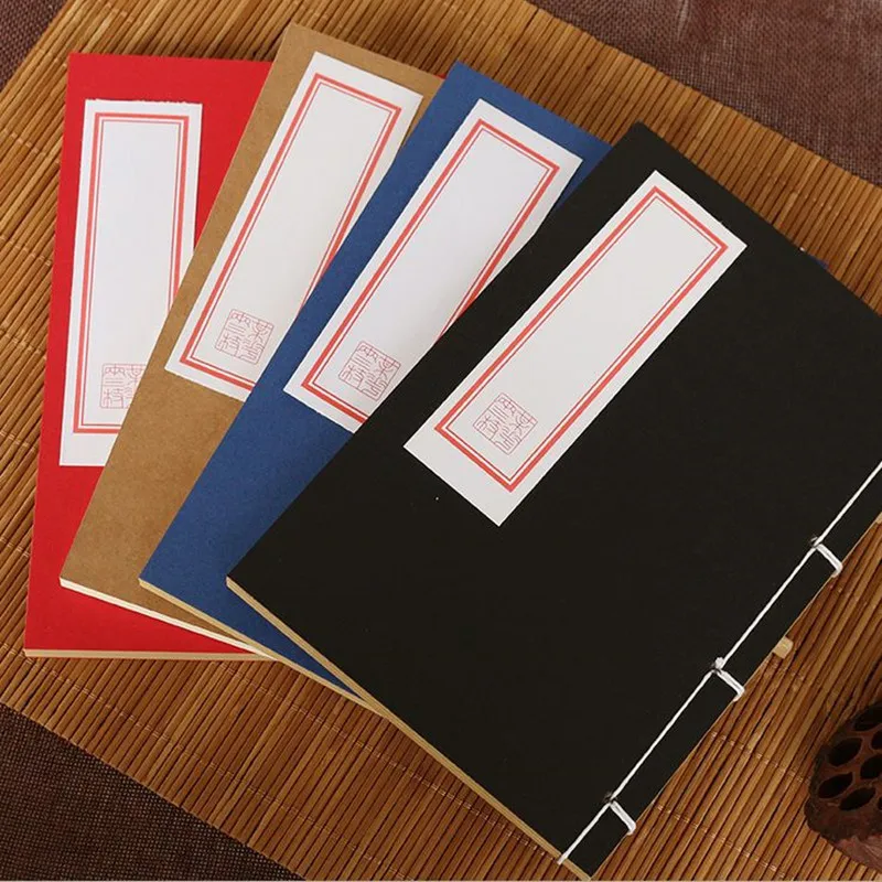 

Coloffice 1PC Chinese Style Notebook Traditional Manual Threading Retro Journal Kraft Paper Line NotePad For Student Gift Office
