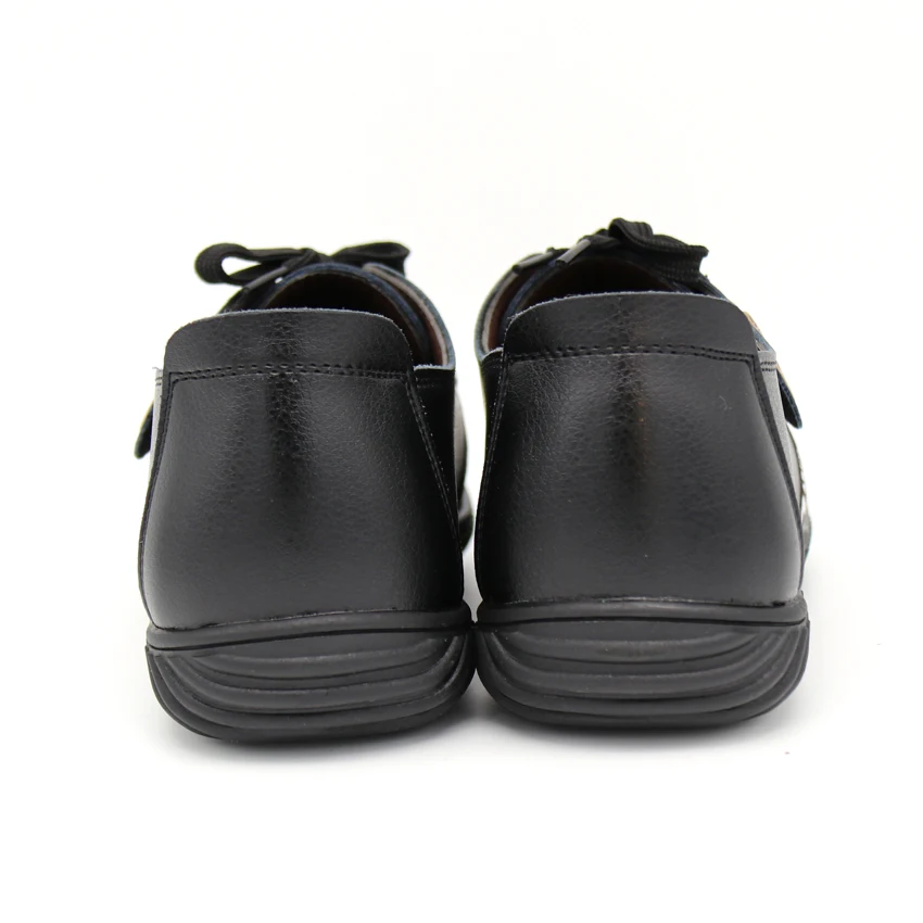 BIMUDUIYU Luxury Brand Hot Sale Breathable Soft Men Casual Leather Shoes Lace-up Flat Black Shoes Zapatillas Deportivas Hombre