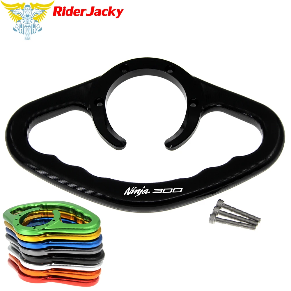

Motorcycle Passenger Handgrips Hand Grip Tank Grab Bar Handles Armrest For kawasaki NINJA 300 2013-2016 2014 2015 NINJA300