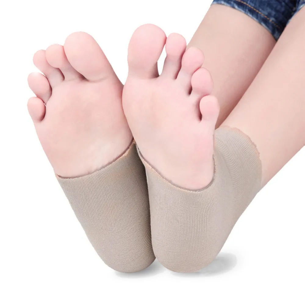

2Pcs Silicone Moisturizing Gel Heel Socks Cracked Foot Skin Care Protector Feet Massager Foot Pain Relief Free Size Foot Care