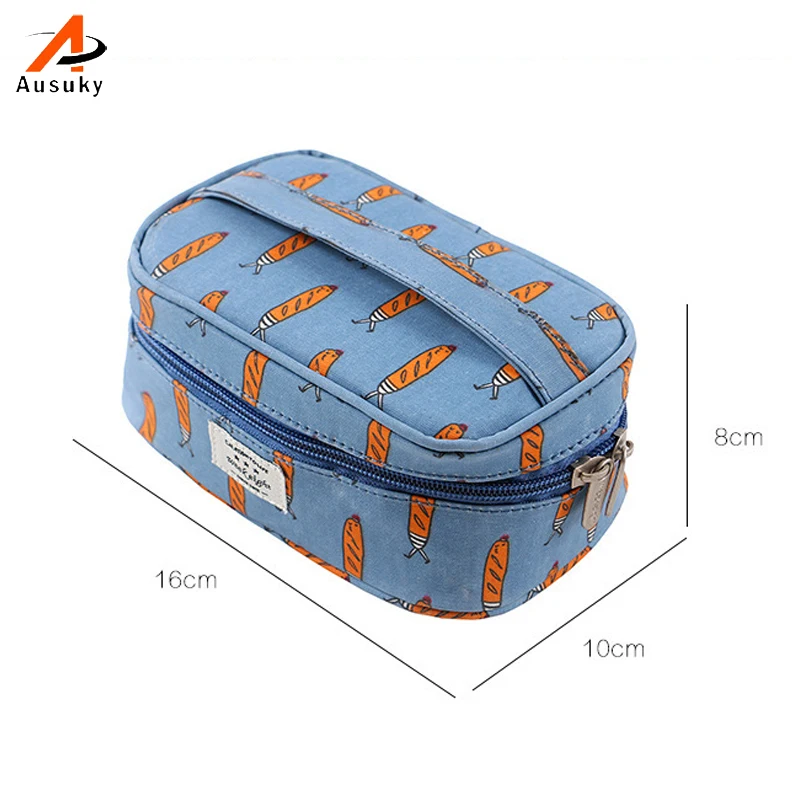 أزياء العلامة التجارية مواد تجميل احترافية حقيبة مزدوجة الجانبين الحقيبة الجمال المكياج محفظة حالات التجميل والمجوهرات تخزين أكياس 15