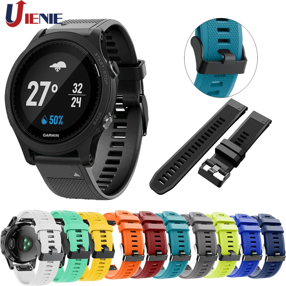 Ремешок для Garmin Instinct/Fenix5 5 Plus/Forerunner 935 945 ремешок часов Силиконовый 22 мм спортивный