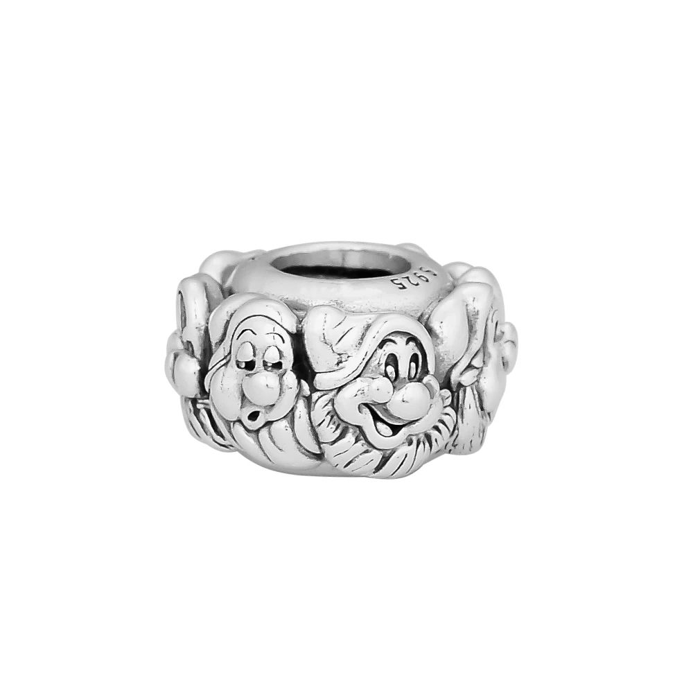 

Fits European Bracelet Beads for Jewelry Making The Seven Dwarfs All Around Spacer Charm 100% 925 Sterling Silver Jewelry 15819
