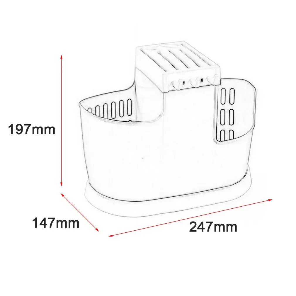 Кухня слива воды палочки клетка стойка для хранения ложки столовые приборы Органайзер слив многофункциональный ящик для хранения пластиковый держатель