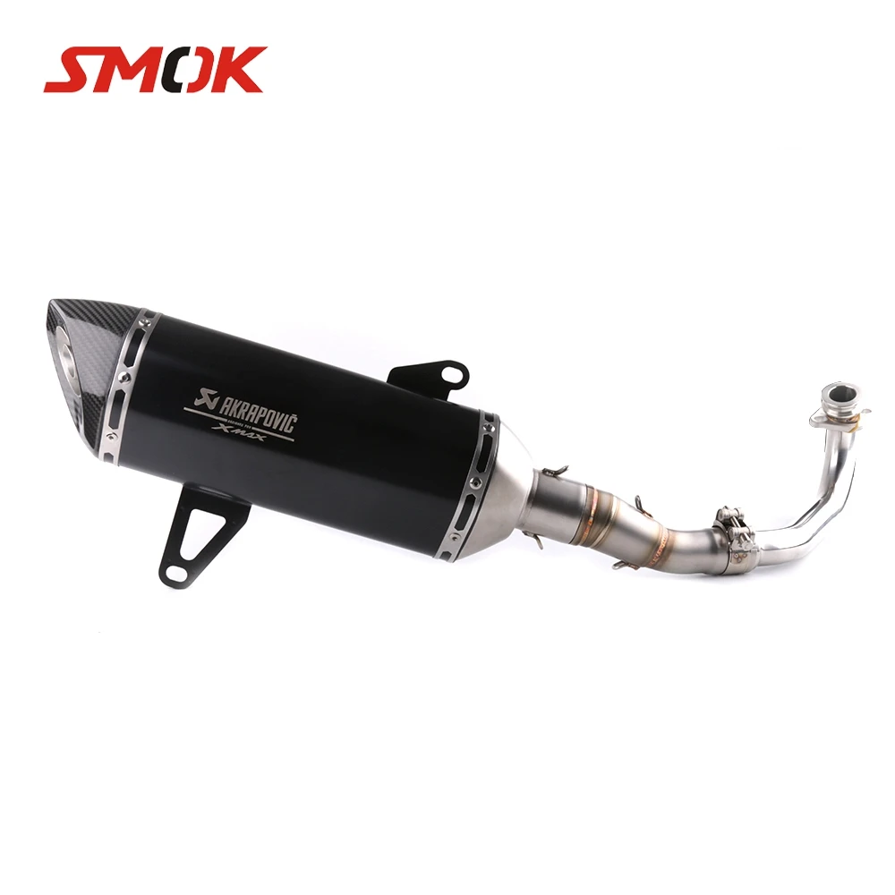 De humo para Yamaha Xmax 250, 300, 2017, 2018 de acero al carbono de acero inoxidable fibra de DB asesino Akrapovic silenciador de Escape escapar de