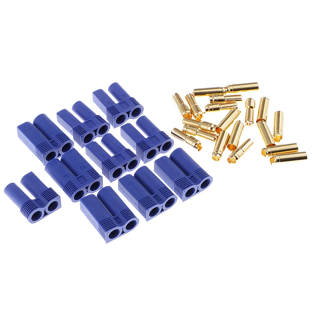 5pairs EC5 5mm Banana Plug Male Female Bullet Connector for RC ESC Lipo Battery