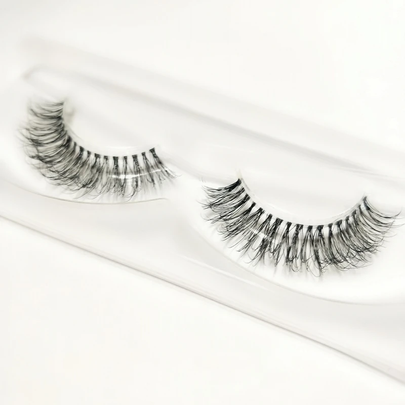 NEW 1pair Lashes 3D Mink Strip Lash Reusable False Eyelashes Crisscross Dramatic Lashes Lightweight Invisible Band Eye Lashes