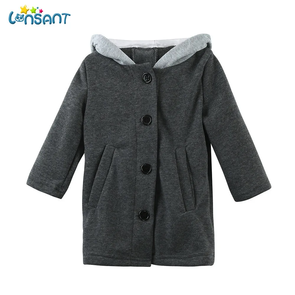 

LONSANT Autumn Winter Baby Outwear Clothing Cute Baby Infant Autumn Winter Hooded Coat Rabbit Jacket Thick Warm Princess Clothes