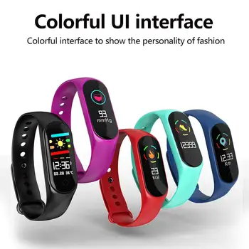 

Smart Bracelet Fitness Tracker Heart Rate Blood Pressure Blood Oxygen Sleep Monitoring Step Counter Waterproof Health Fitness