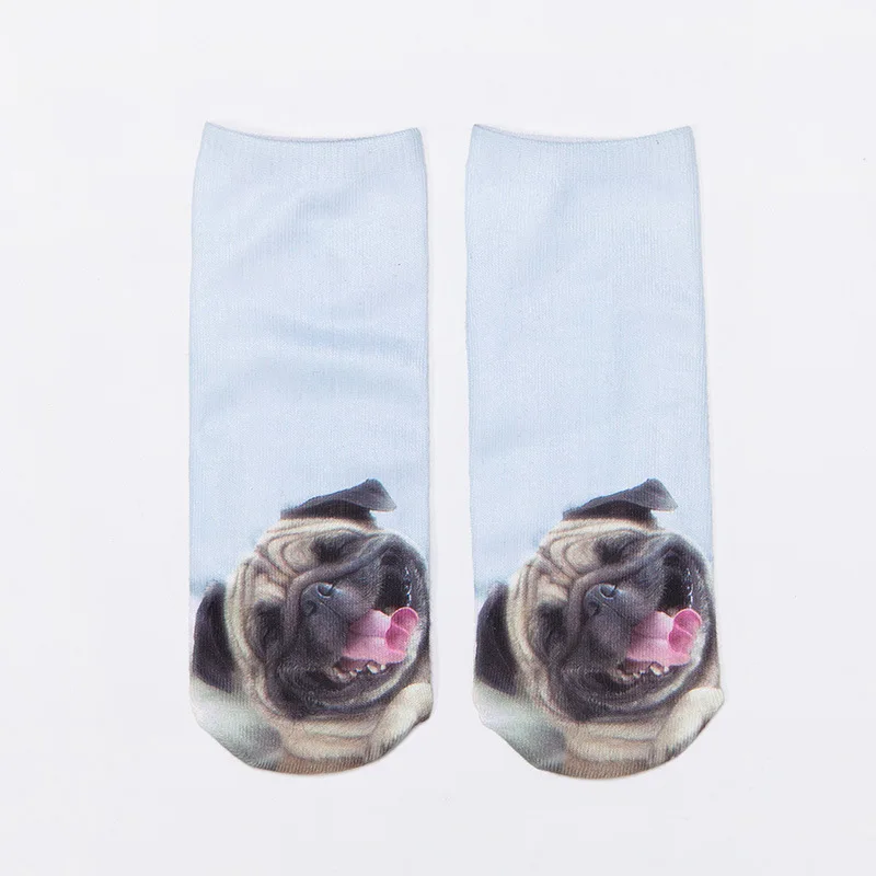 Women Men Multiple Colors Cotton Boat Socks Summer Cute 3D Animal Women Men Multiple Colors Cotton Boat Socks Summer Cute 3D Animal Pug Dog Husky Printed Ankle Socks-in Socks from Women's Clothing & Accessories on ... - Women Men Multiple Colors Cotton Boat Socks Summer Cute 3D Animal