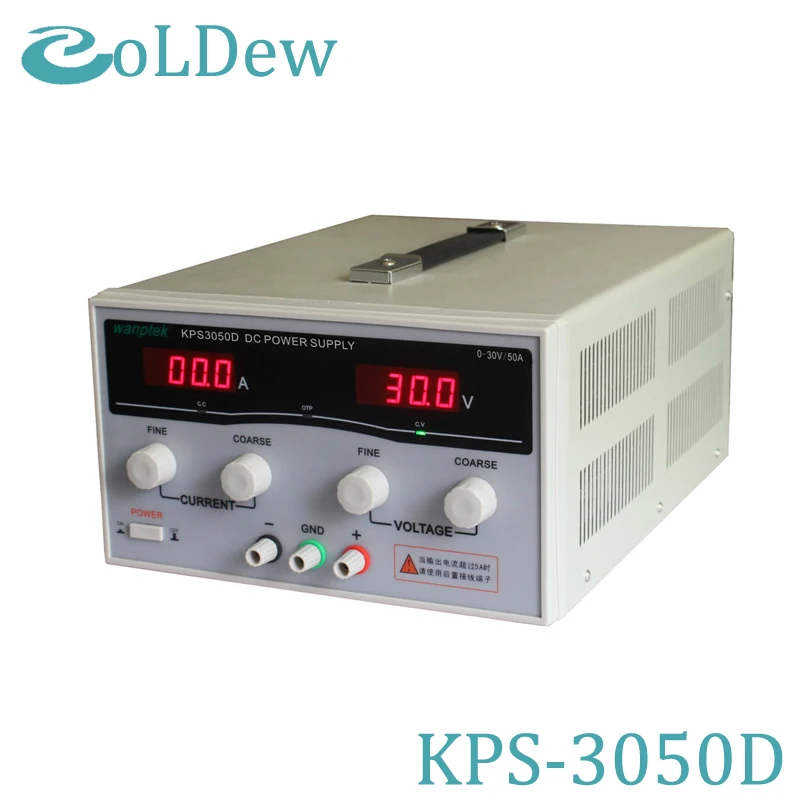 

KPS3050D High precision High Power Adjustable LED Dual Display Switching DC power supply 220V EU 30V/50A