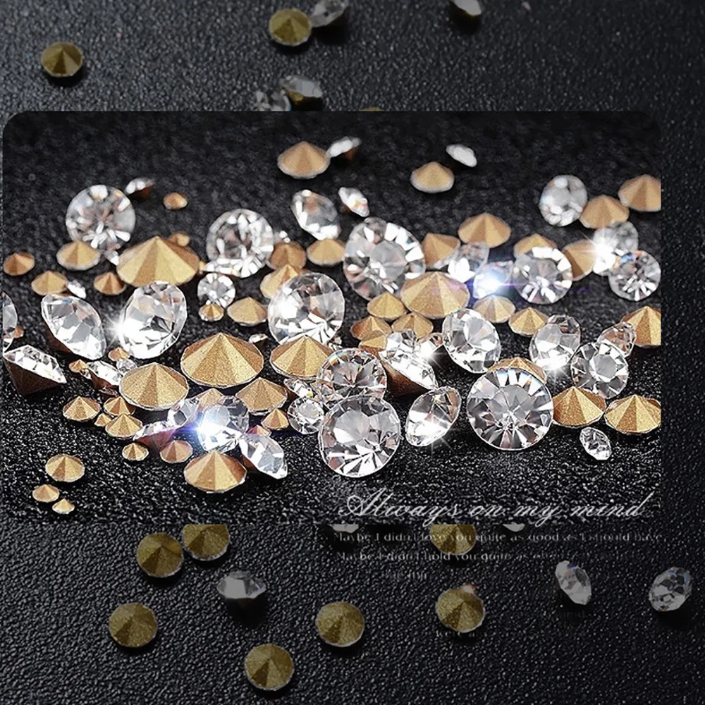 Diamonds Dazzling Tips Nail Sticker Sequins Colorful Art Decoration 08 F821 | Красота и здоровье