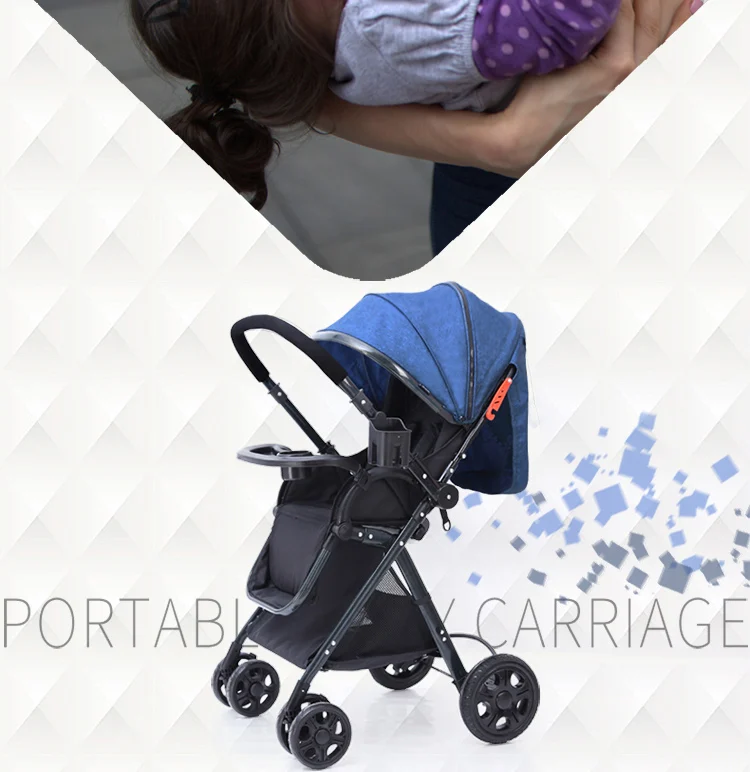 Детские коляски прогулочная 2 в 1 легкая детская коляска для новорожденных путешествия Системы Портативный складная детская тележка коляска Walker