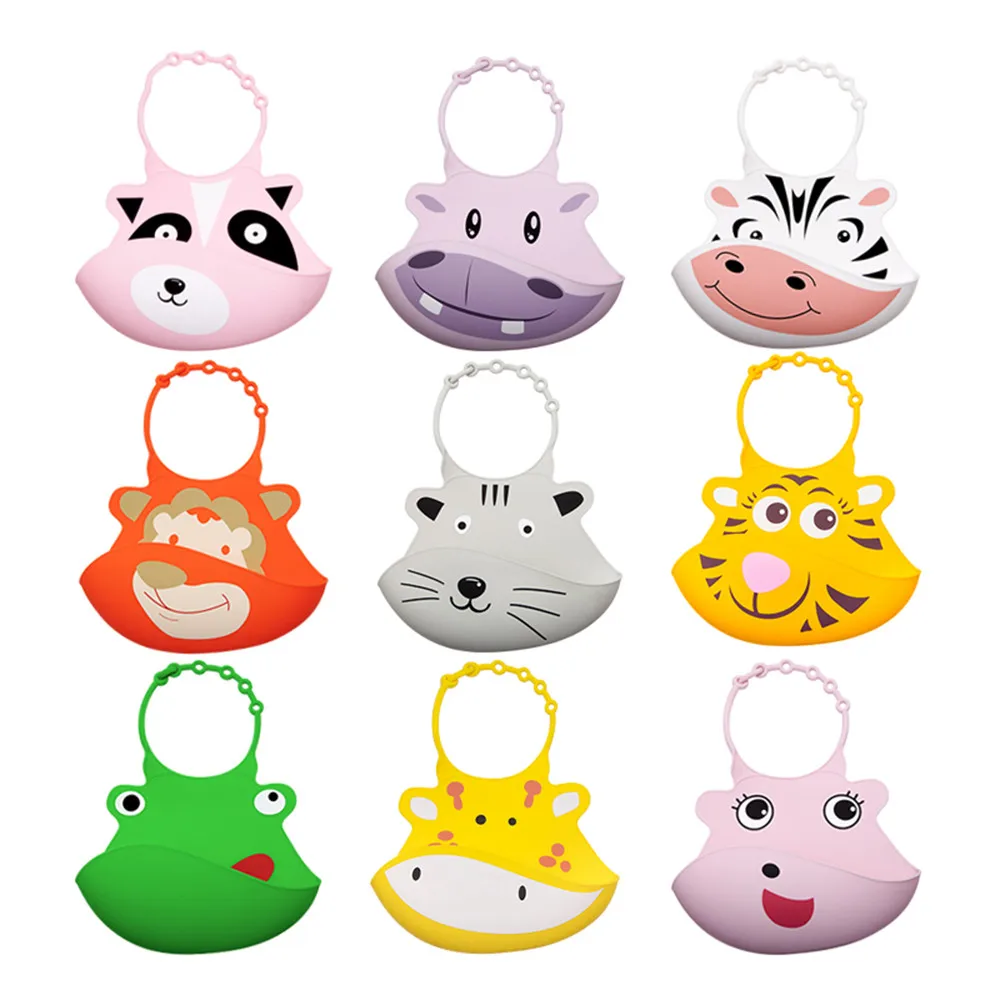 

Cartoon Baby Skin Aprons Eat Silicone Bib Cartoon Baby Skin Aprons Eat Solid Convenient Silicone Waterproofing Aprons Bib