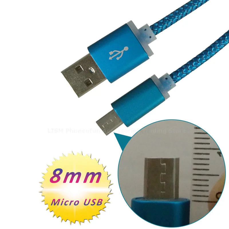 8 мм удлиненная Головка Micro USB соединительный кабель 1 м кабель для Oukitel K10000 Pro U20 Plus Для Doogee S60 для HOMTOM ht20 ht50