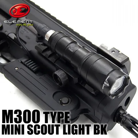 Rifle de Caça Elemento Airsoft Tactical Mini-olheiro Luz Lanterna Arma M300 Ex191