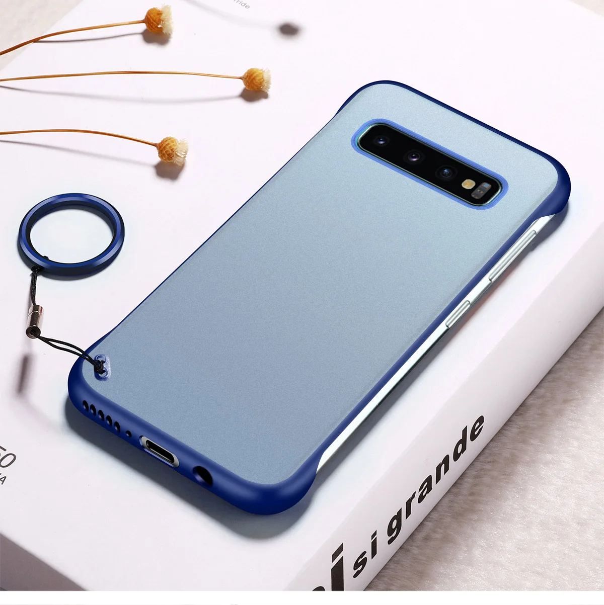 Borderless дизайн подходит к Samsung Borderless ультра-тонкий матовый анти-падение ТПУ защитный чехол QJY99 - Цвет: S10 plus
