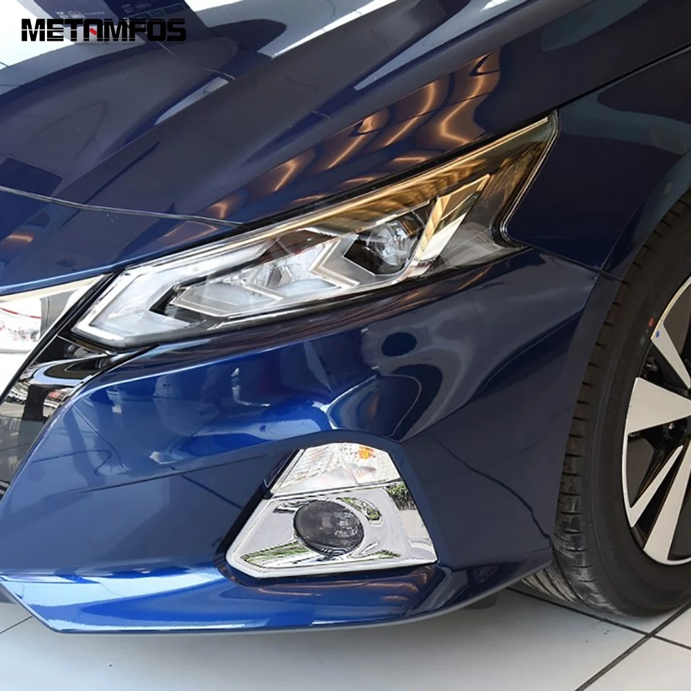 

For Nissan Altima 2019 2020 Edition ONE Exterior Accessories ABS Chrome Front Head Foglight Fog Light Lamp Cover Trim Protector