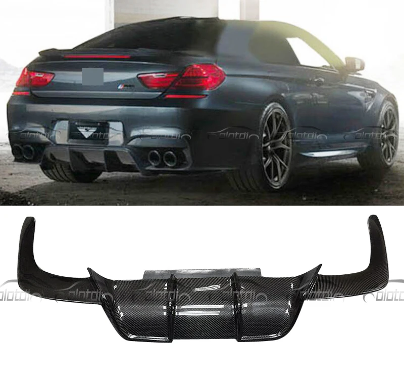 

F12 / F13 / F06 M6 Only Diffuser V Style Car Styling Carbon Fiber Rear Bumper Lip Back Splitter Diffuser for BMW F12 F13 F06 M6