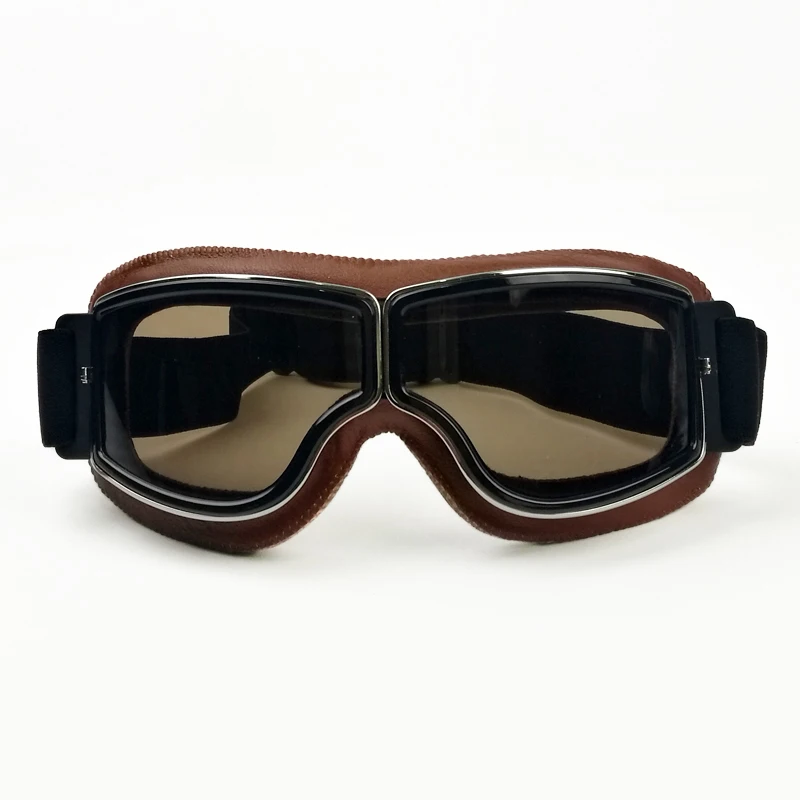 Очки для мотоцикла Второй мировой войны, винтажные очки в античном стиле, очки для пилота, очки для мотоцикла, античный шлем, 4 цвета, линзы HZYEYO F-002