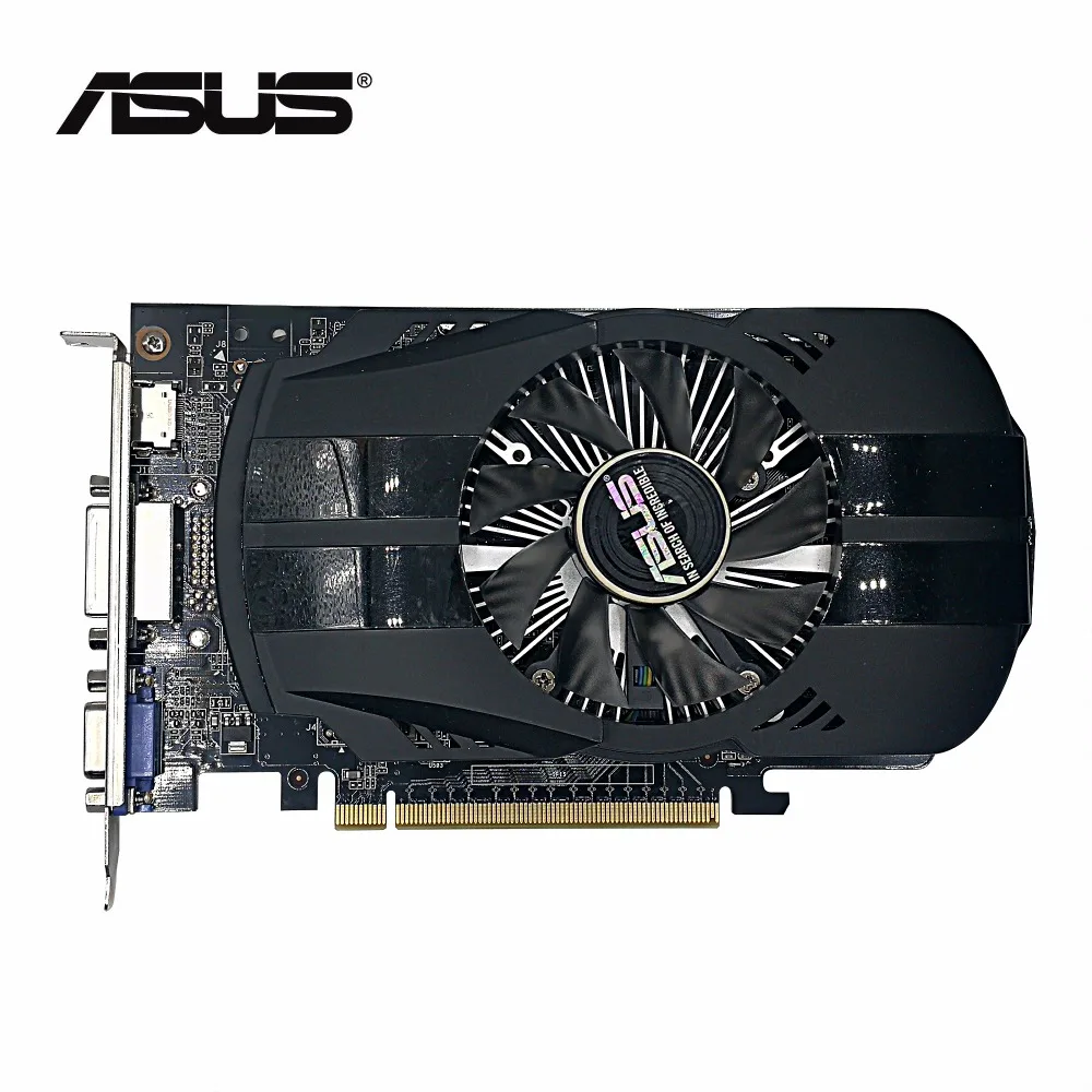 Б/у оригинальная Видеокарта ASUS GTX 750TI 2 Гб 128 бит GDDR5 100% Протестировано