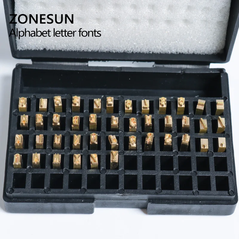 ZONESUN A Z 0 9 буквенный номер горячая буква для кодовой ленты печатная машина|letters