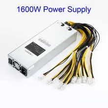 G1029-1600W APW3 Mining Power Supply Fits For Miner S9 S7 L3+ D3 Air Blast Cooling XXM8