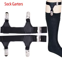 1 пара мужские носки подвязки 2,5 см ширина мужские подтяжки водоотталкивающий ремень Hombre регулируемые носки подвязки