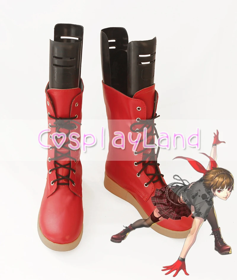 

Persona 5 Dancing Star Night Queen Makoto Niijima Cosplay Boots Shoes for Adult Women Shoes Costume Accessories Custom Made