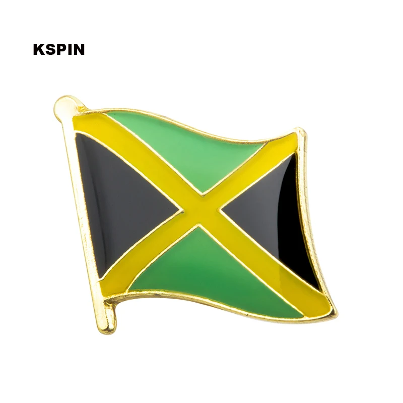 Buy Jamaica flag badge pin lapel pin 100pcs a lot