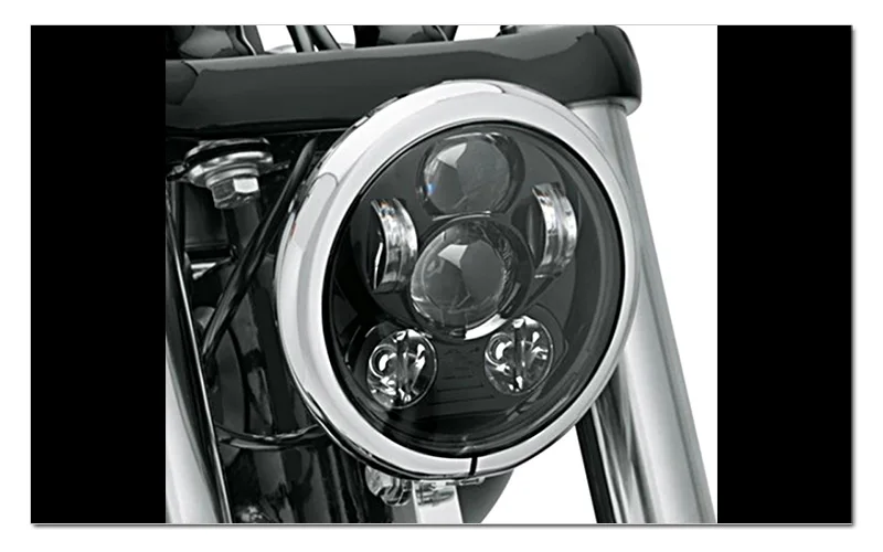 New Motos Accessories 5.75 headlight motorcycle 5 34 led headlight for Harley 5-34 Motorcycle Black Projector Daymaker (8)