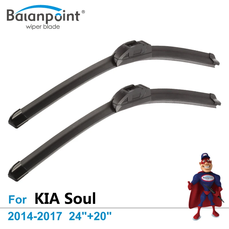Buy Wiper Blades for KIA Soul 2014 2017 24"+20", Set