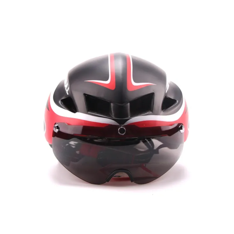 Skybulls Сверхлегкий дорожный велосипедный шлем с линзой гоночный цельно-Формованный время-пробный мужской велосипедный шлем с очками