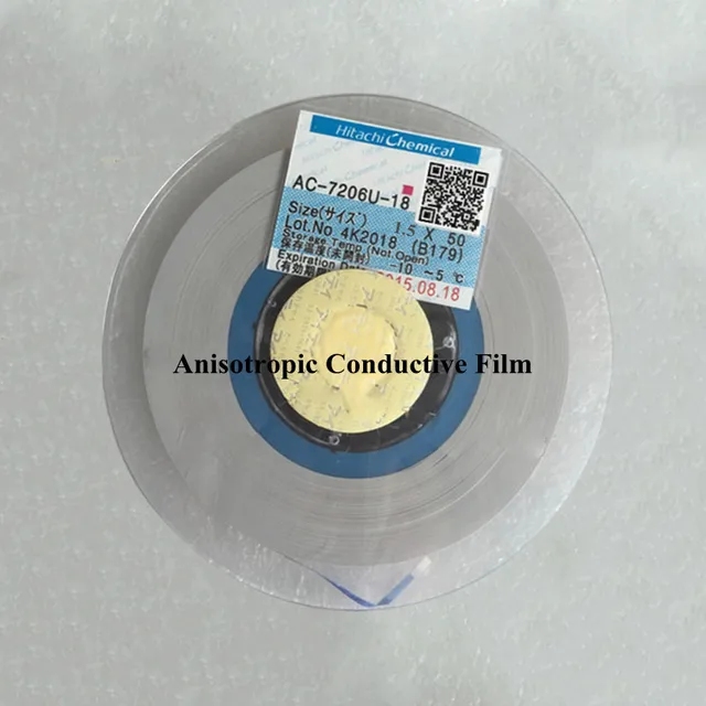 Hitachi ACF AC 7206U 18 1.5mmX50m anisotropic conductive film adhesive
