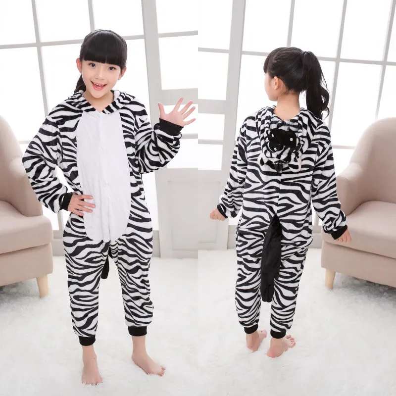 

Kigurumi Animals Kids Anime Cosplay Costume Funny Suit School Party Student Play Games Onesies Performance Zebra Fancy