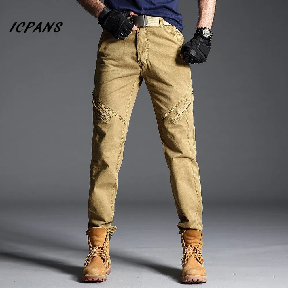 

ICPANS Tactical Pants Men Cotton Military Cargo Pants Men Work Pant Combat Trousers Waterproof breathable joggers trousers