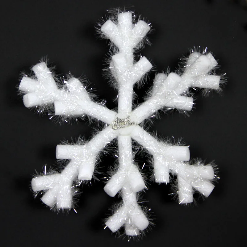 Infant Shining 10pcs Christmas decorations, snowflakes, Christmas foam