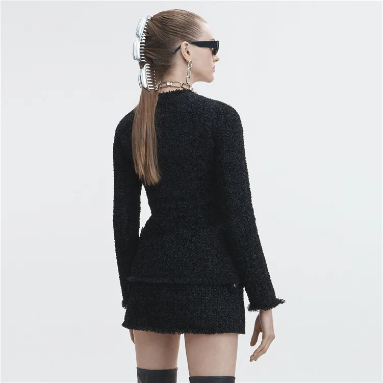 Новые женские шерстяные юбки для женщин Micro мини 2018 осень зима пуговицы лоскутное Femme дизайнер Высокая талия короткая юбка одежда