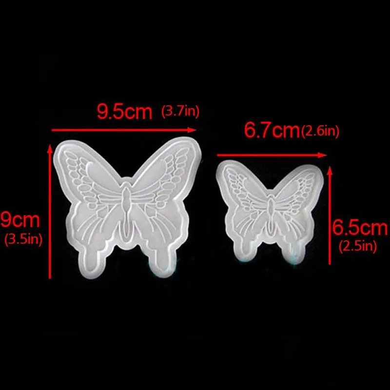 Новая одежда для маленькой девочки 2 шт./компл. бабочка печенья вырубки плесень украшение торта фонданта пресс-форма миксер для теста льда нож для теста выпечки инструменты