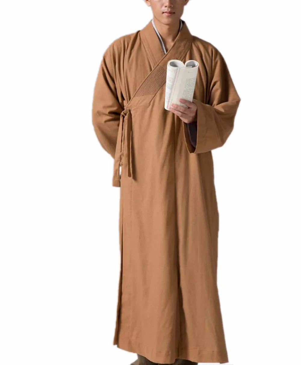 Buy ZanYing Buddhist Monk Meditation Religion Robe Men