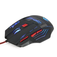 Adjustable 1200-5500DPI Optical Wired Mouse for Laptop Backlit 7 Buttons Mice Gamer Computer Mouse LED USB Gaming Mouse for PC