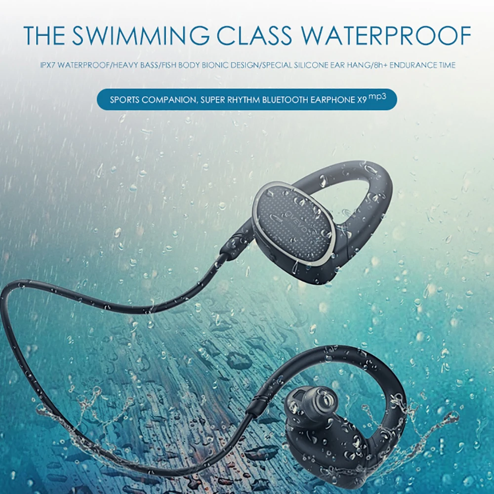 

MiGueR X9 HD Audio Bluetooth 4.2 Headphones Sports Bluetooth Headset IPX7 Sound Quality Sweatproof Wireless Sports Headphones